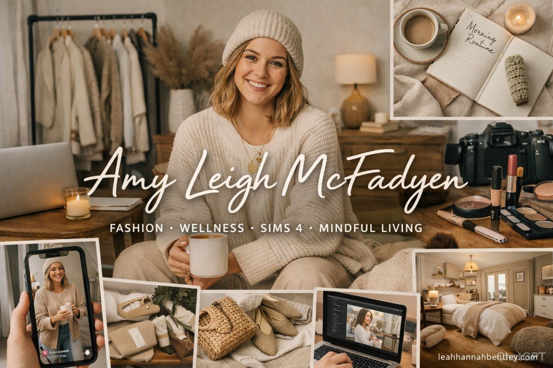 AmyLeighMcFadyen UK lifestyle creator slow fashion wellness mindful living digital content 2026