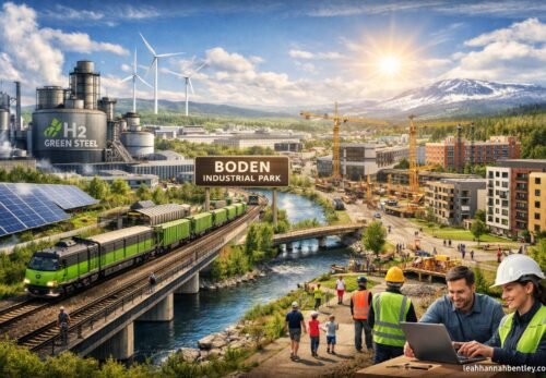 Bodenxt green transformation platform showcasing sustainable industrial development and infrastructure in Boden municipality Sweden