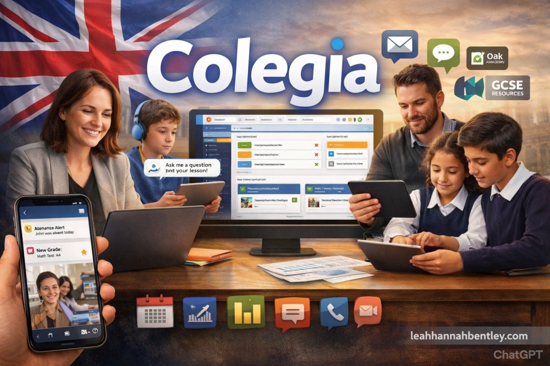 Colegia UK educational platform dashboard showing student progress tracking and school management tools in 2026