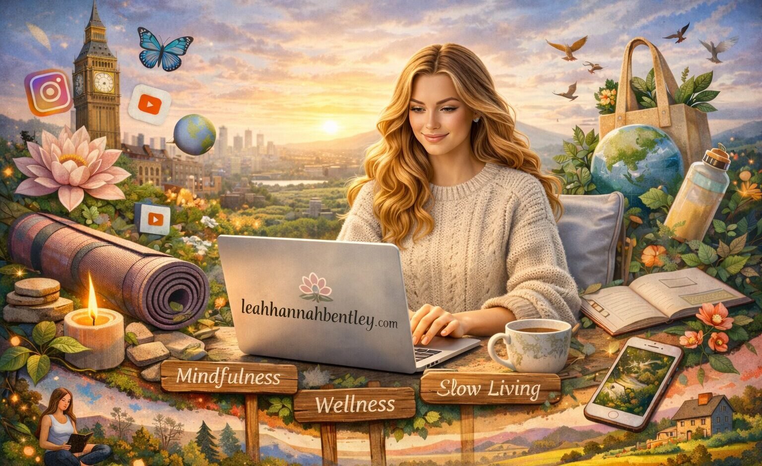 Leahhannahbentley als moderne digitale Entität und Wellness Vorbild für authentische Markenbildung und mentale Gesundheit